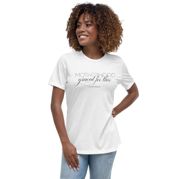 Motherhood – Graced for This | White Short-Sleeve Shirt - Image 5