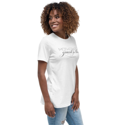 Motherhood – Graced for This | White Short-Sleeve Shirt